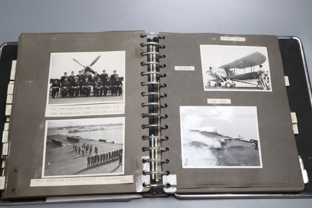 Petty Officer F A Stevens. A naval photograph album